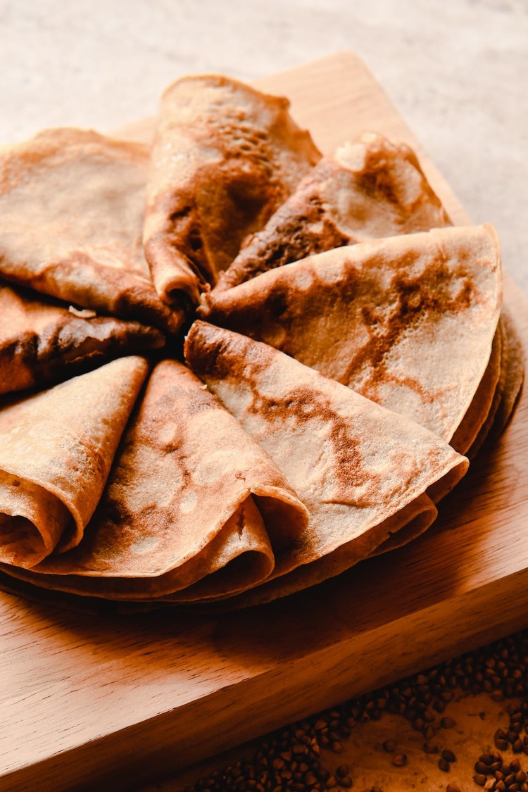 Crepes Recipe - Coffee Crepes with Nutella Filling